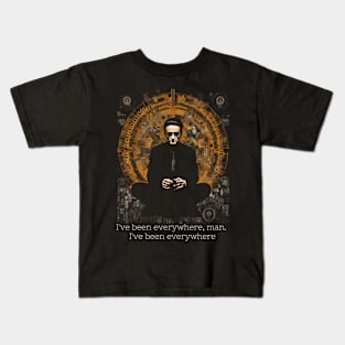 Johnny Cash Outlaw Zen Meditation Classic Country Music Fan Kids T-Shirt